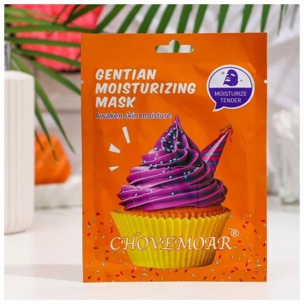 Chovemoar Moisturizing, refreshing face mask with Gentian extract